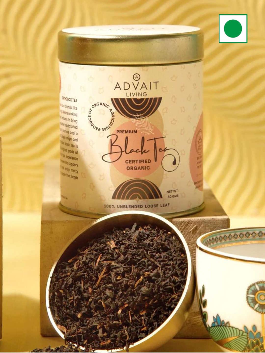 

Advait Living aya Tte--Tte Tea Luxury Gifting Box, Sea green