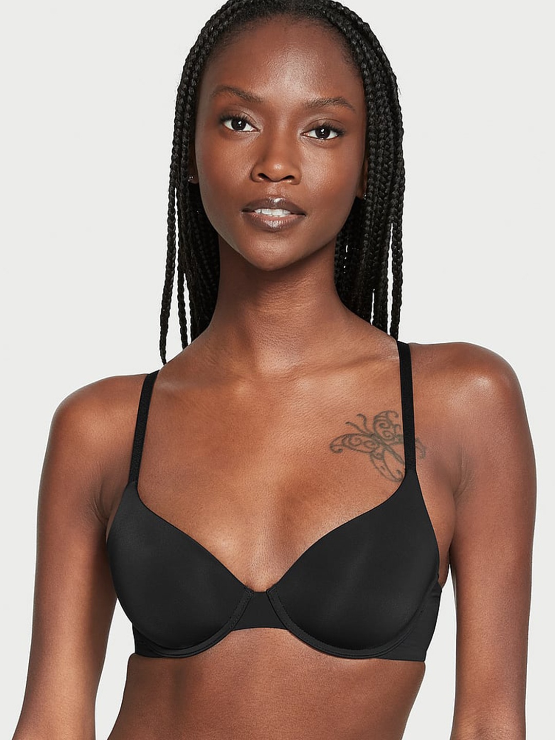 

Victoria's Secret The T-shirt Lightly Padded Bra With All Day Comfort, Black
