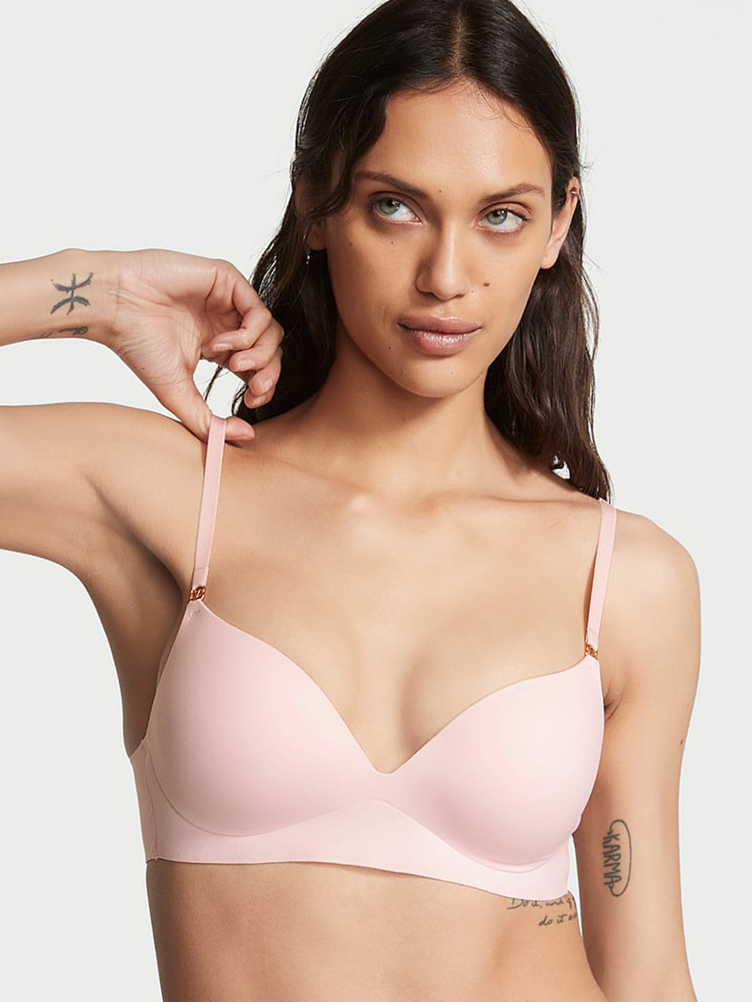 

Victoria's Secret Love Cloud Heavily Padded Wireless Push-Up Bra With All Day Comfort, Pink