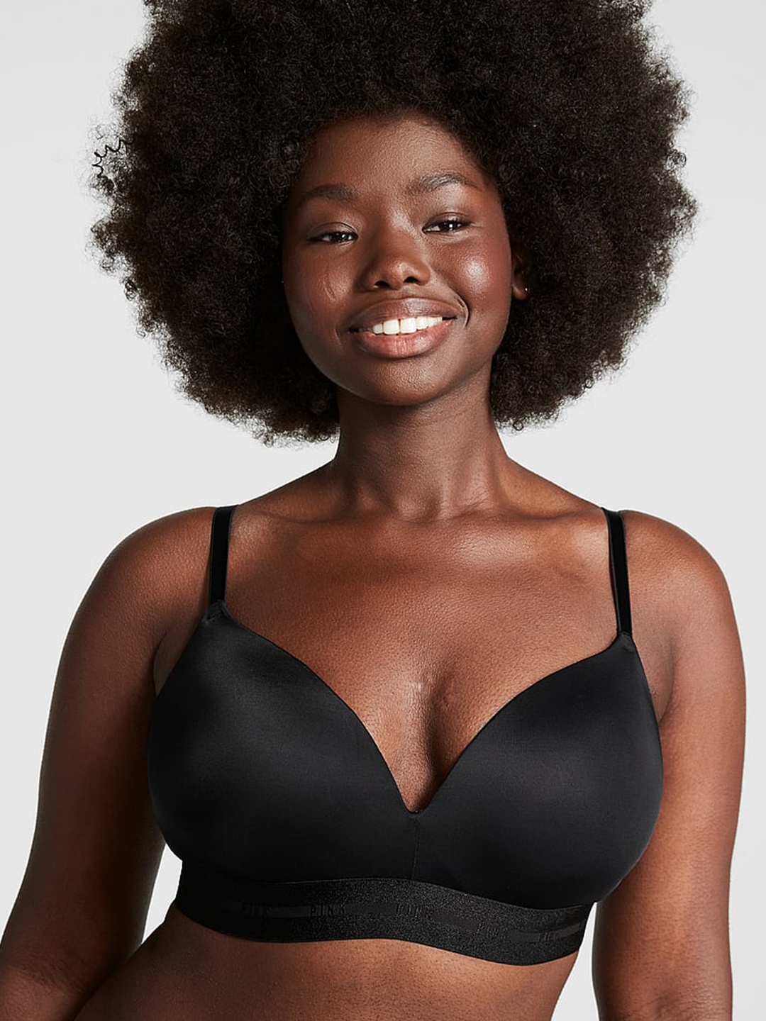 

Victoria's Secret Medium Coverage Lightly Padded Push-Up Bra With All Day Comfort, Black