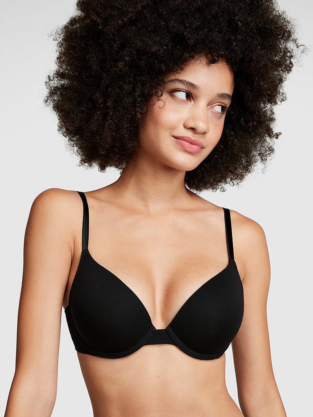 

Victoria's Secret PINK Wear Everywhere Heavily Padded Push-Up Bra With All Day Comfort, Black