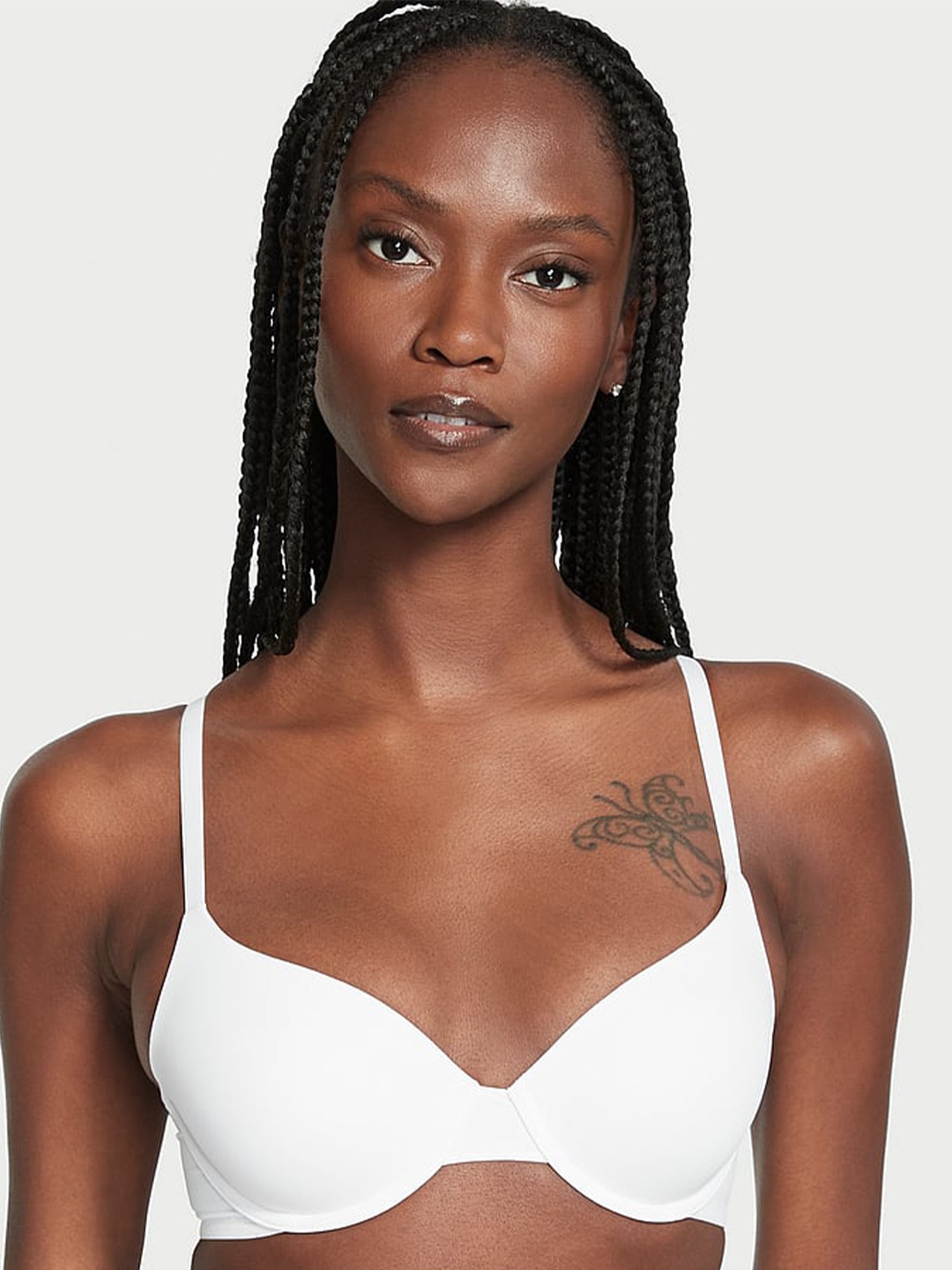 

Victoria's Secret The T-shirt Medium Coverage Lightly-Lined T-Shirt Bra-All Day Comfort, White