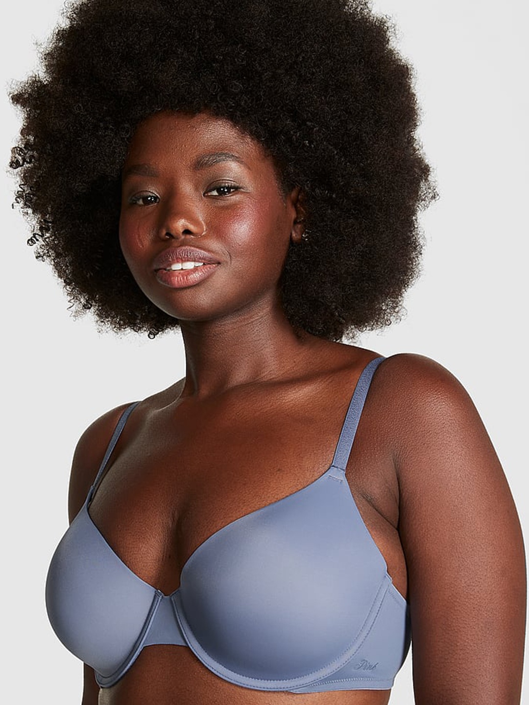 

Victoria's Secret PINK Wear Everywhere Lightly Lined T-shirt Bra With All Day Comfort, Blue