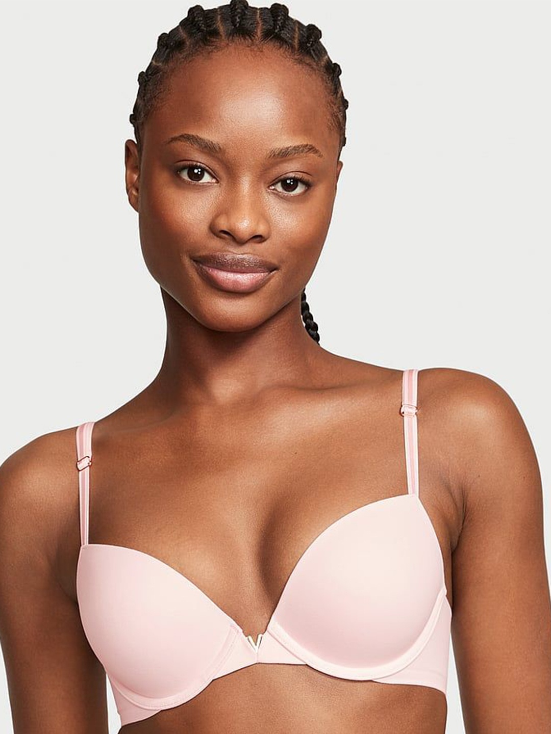 

Victoria's Secret Love Cloud Medium Coverage Lightly Padded Push-Up Bra - All Day Comfort, Pink