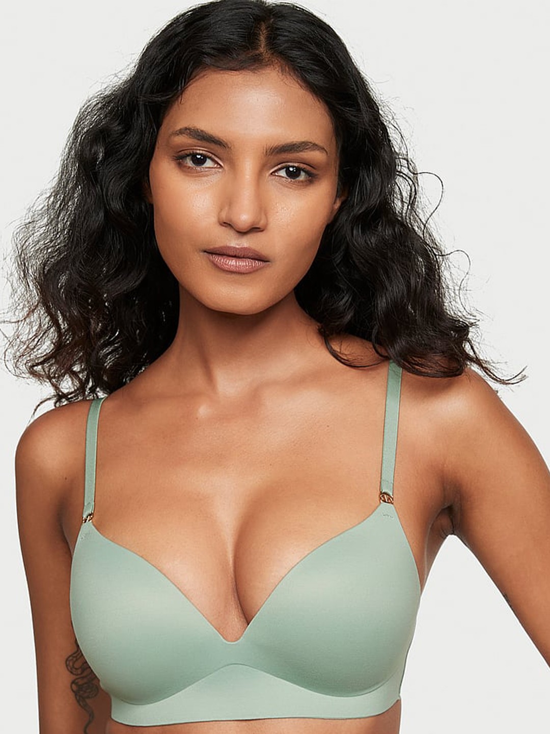 

Victoria's Secret Love Cloud Heavily Padded All Day Comfort Wireless Push-Up Bra, Sea green
