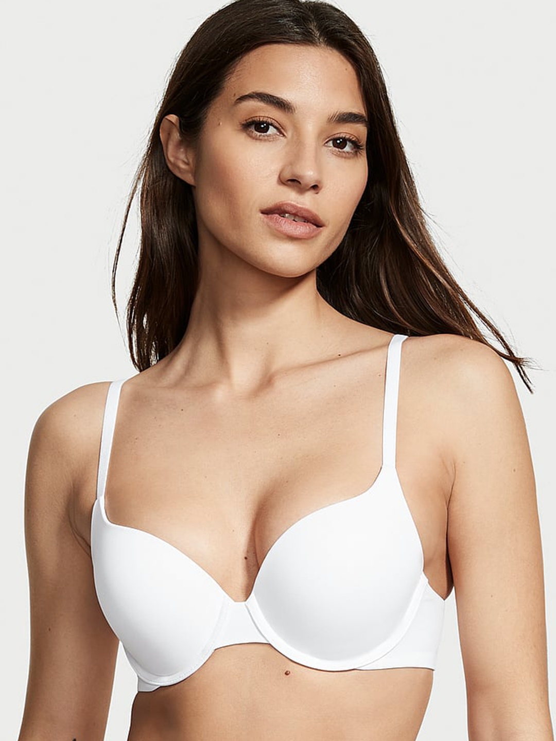 

Victoria's Secret The T-shirt Full Coverage Push-Up Perfect Shape Bra With All Day Comfort, White