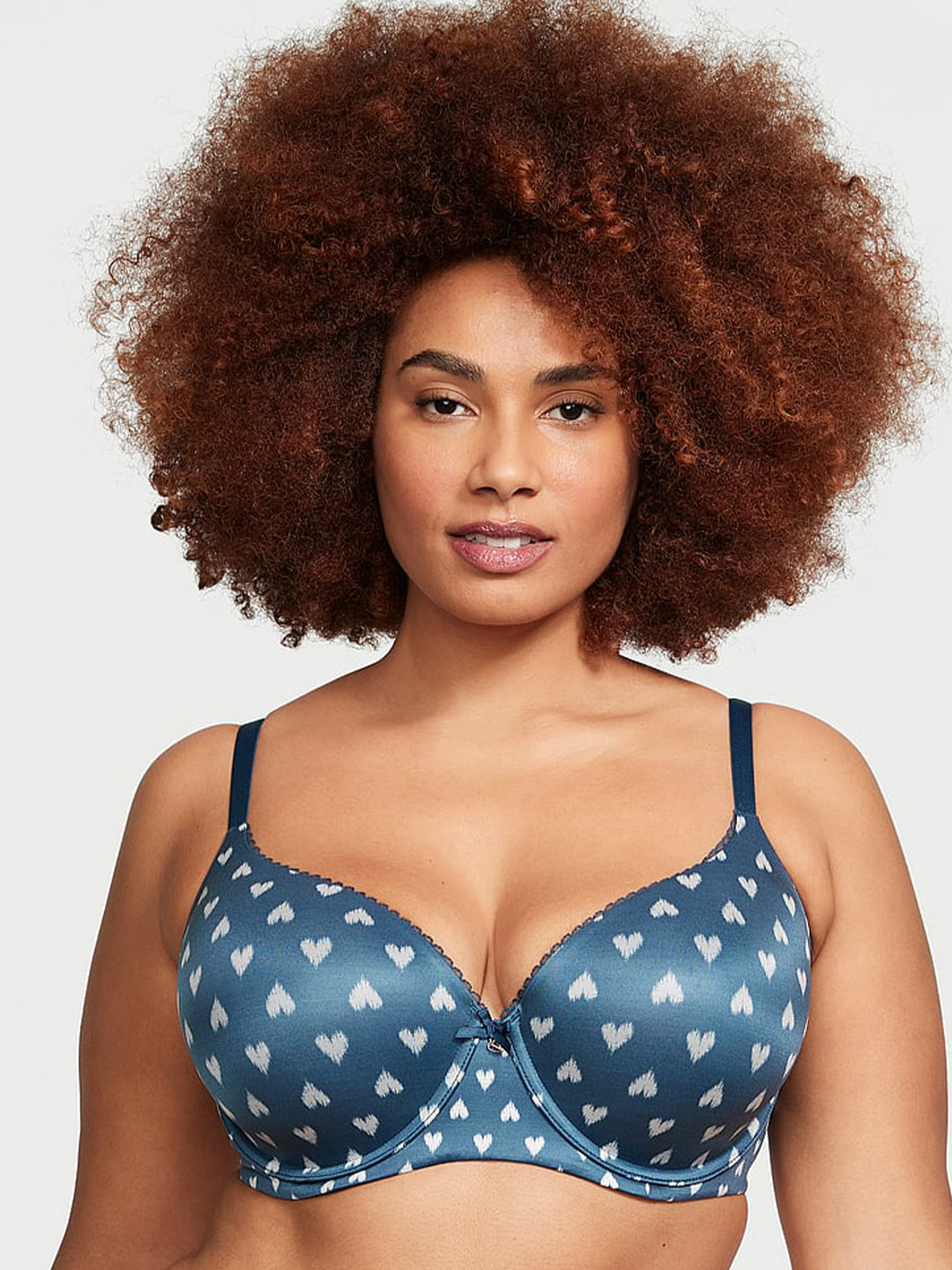 

Victoria's Secret Body by Victoria Lightly Padded Smooth Demi Everyday Bra, Blue