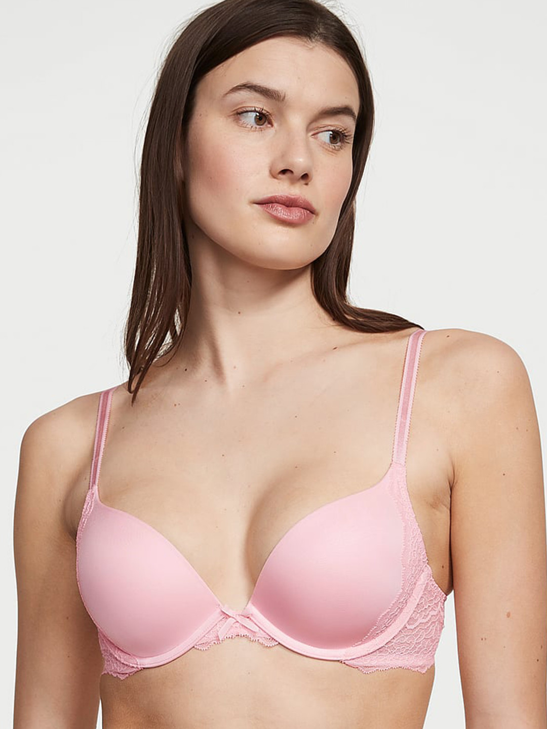 

Victoria's Secret Dream Angels Heavily Padded Push-Up Bra With All Day Comfort, Pink