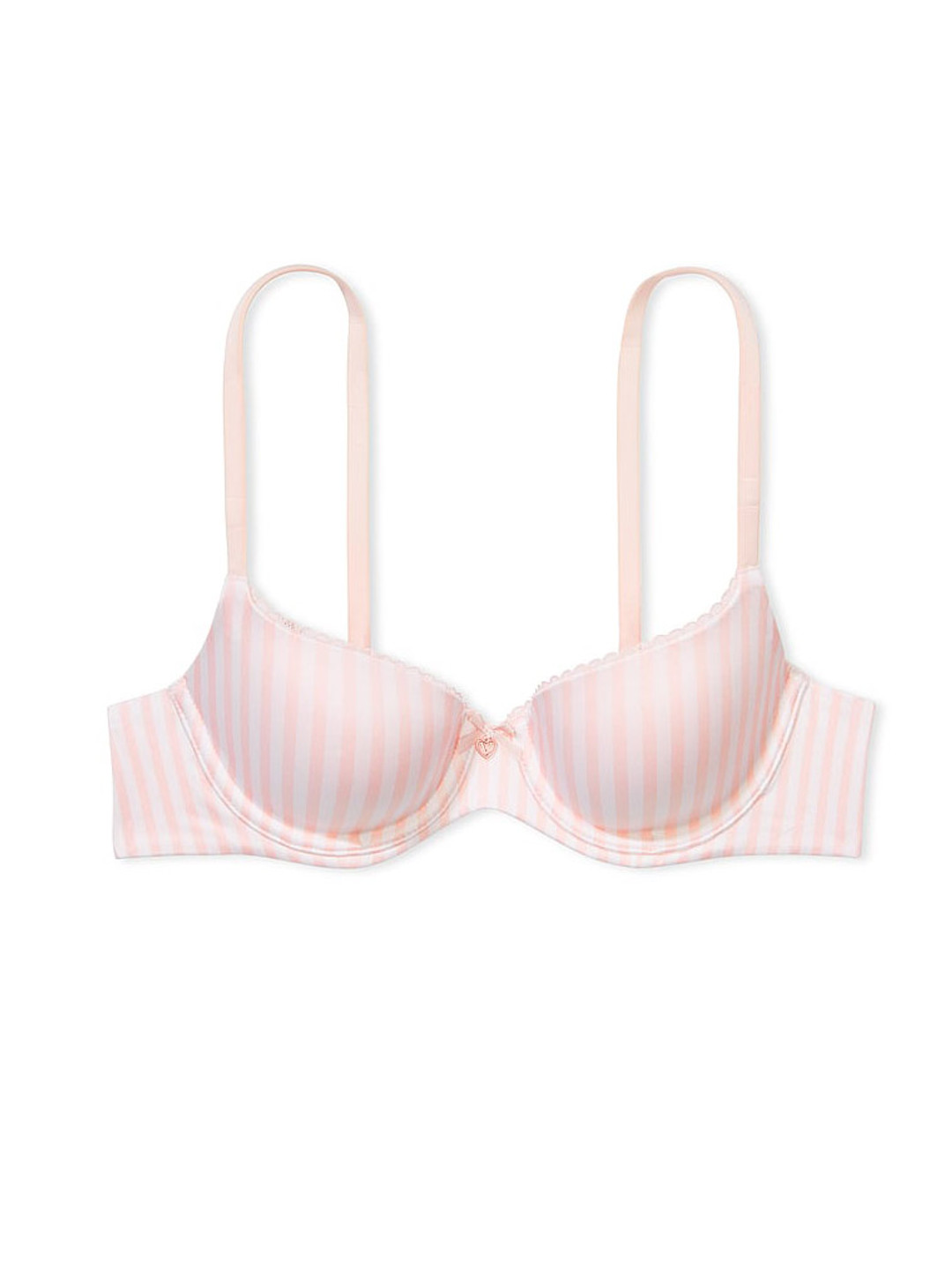 

Victoria's Secret Body by Victoria Striped Lightly Padded Everyday Bra - All Day Comfort, Peach
