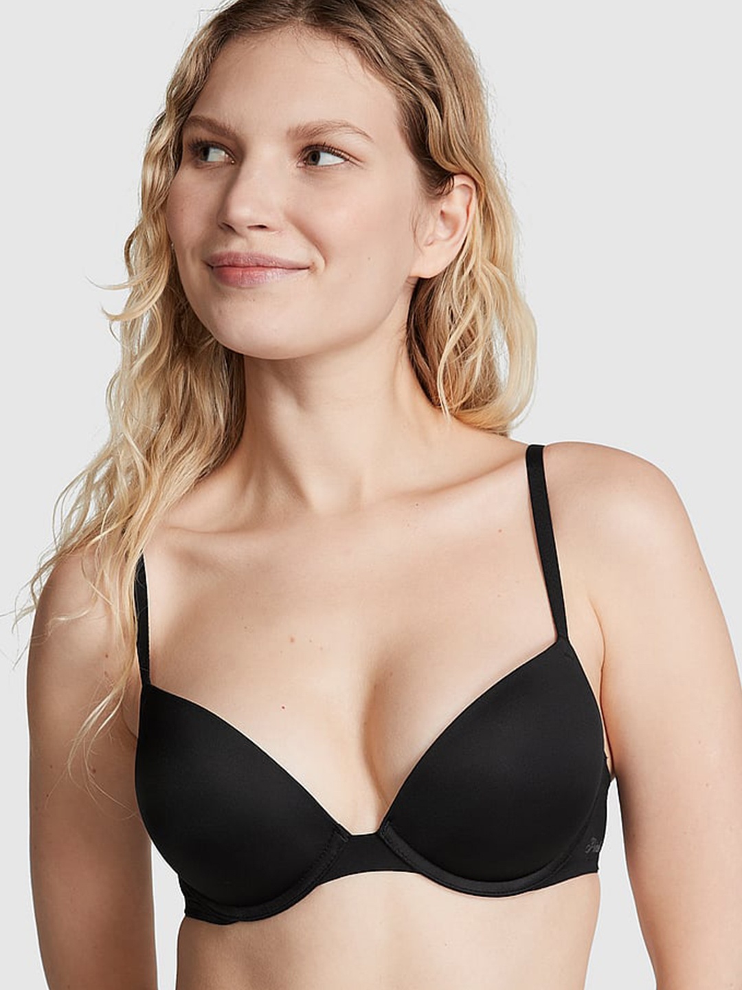 

Victoria's Secret PINK Wear Everywhere All Day Comfort Heavily Padded Push-Up Bra, Black