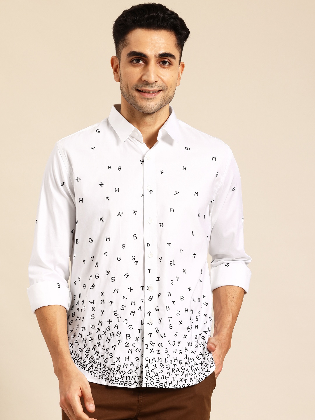 

Sayisha Semi Opaque Casual Shirt, White