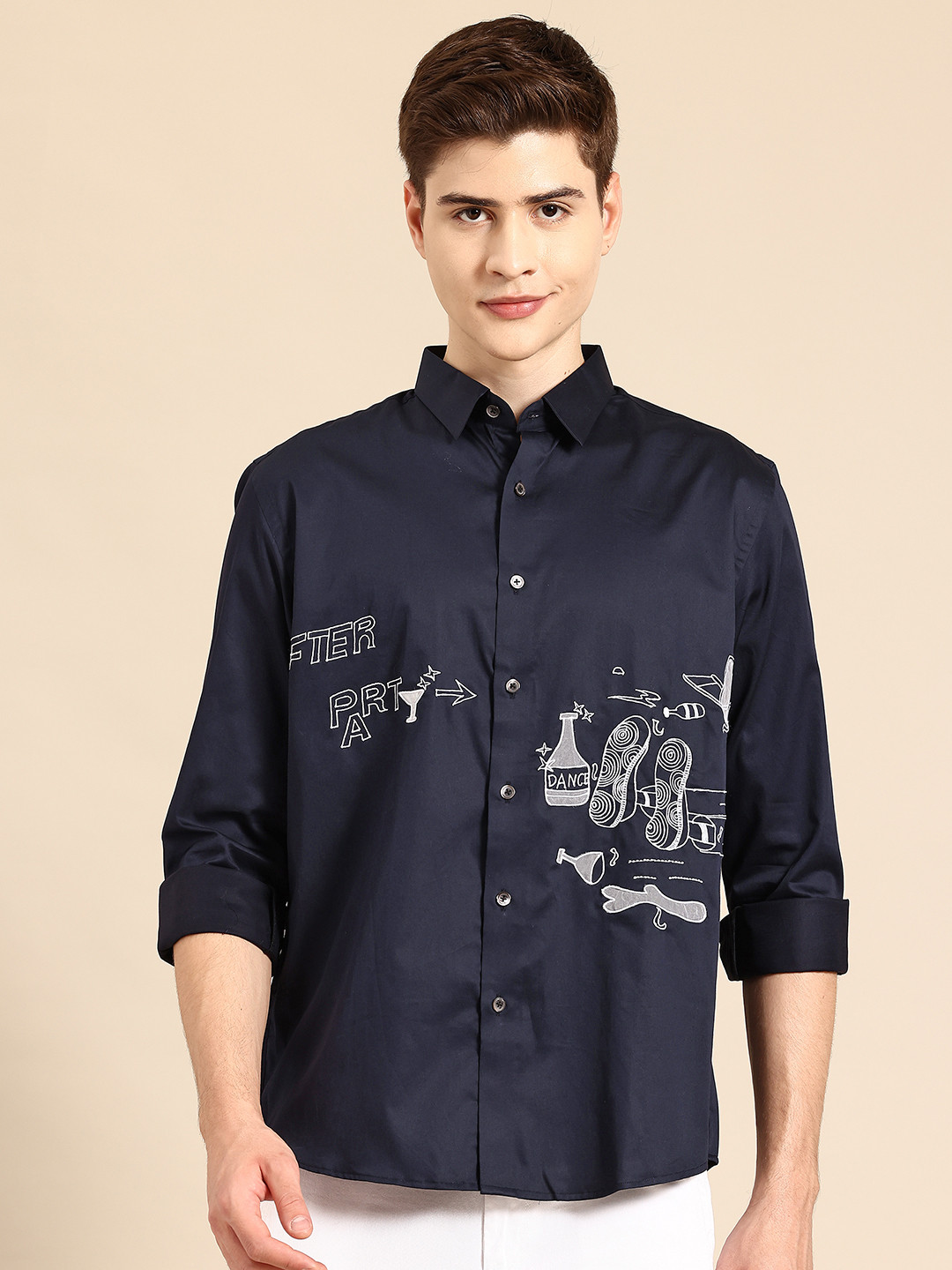 

Sayisha Semi Opaque Casual Shirt, Blue