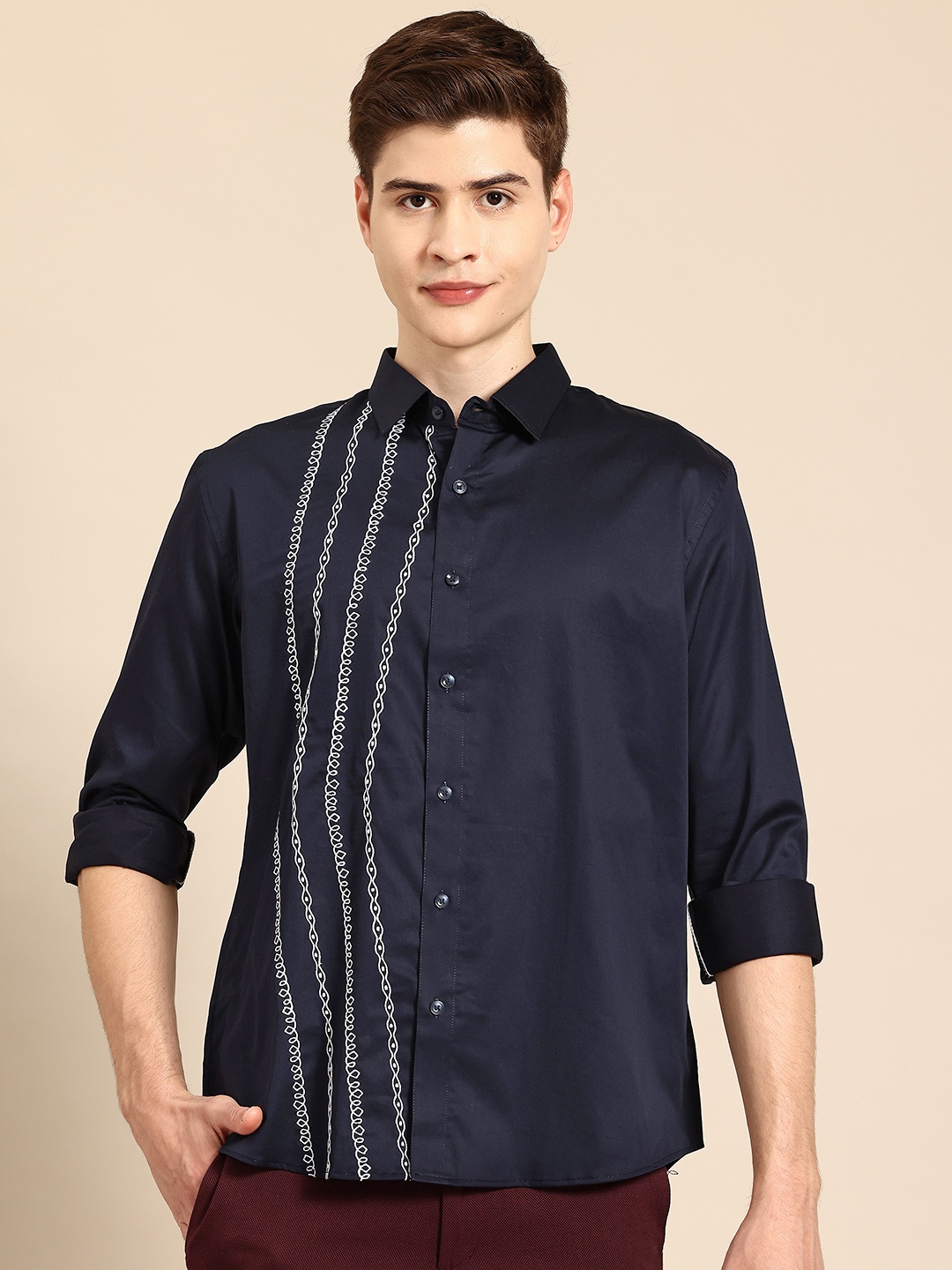 

Sayisha Semi Opaque Casual Shirt, Blue