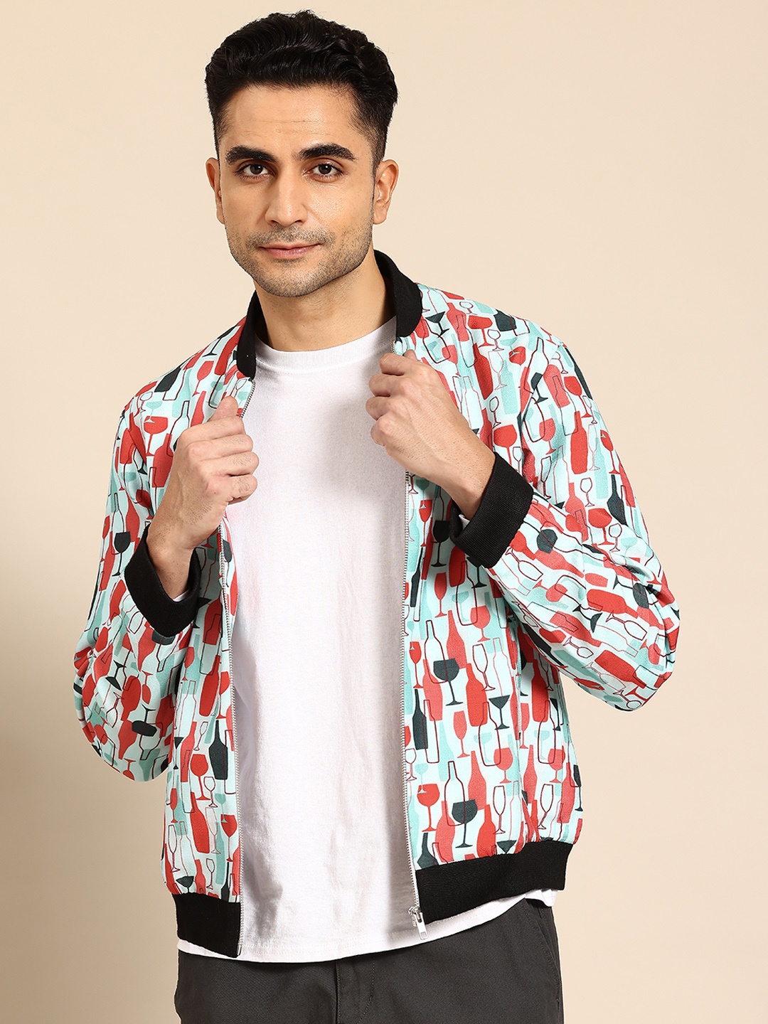 

Sayisha Men Lightweight No Open Front Jacket, Multi