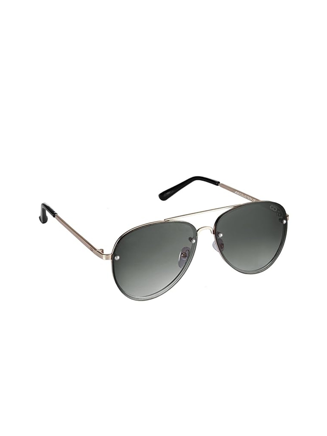 

GIO COLLECTION Unisex Aviator Sunglasses with UV Protected Lens G16559GDG, Green