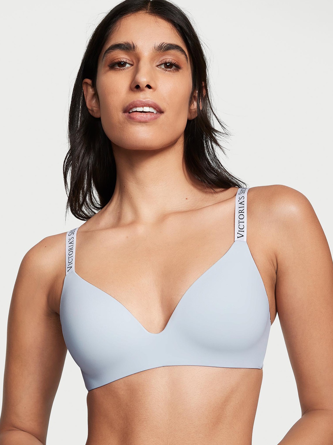 

Victoria's Secret The T-shirt Lightly-Lined Wireless Non-Wired Bra With All Day Comfort, Blue