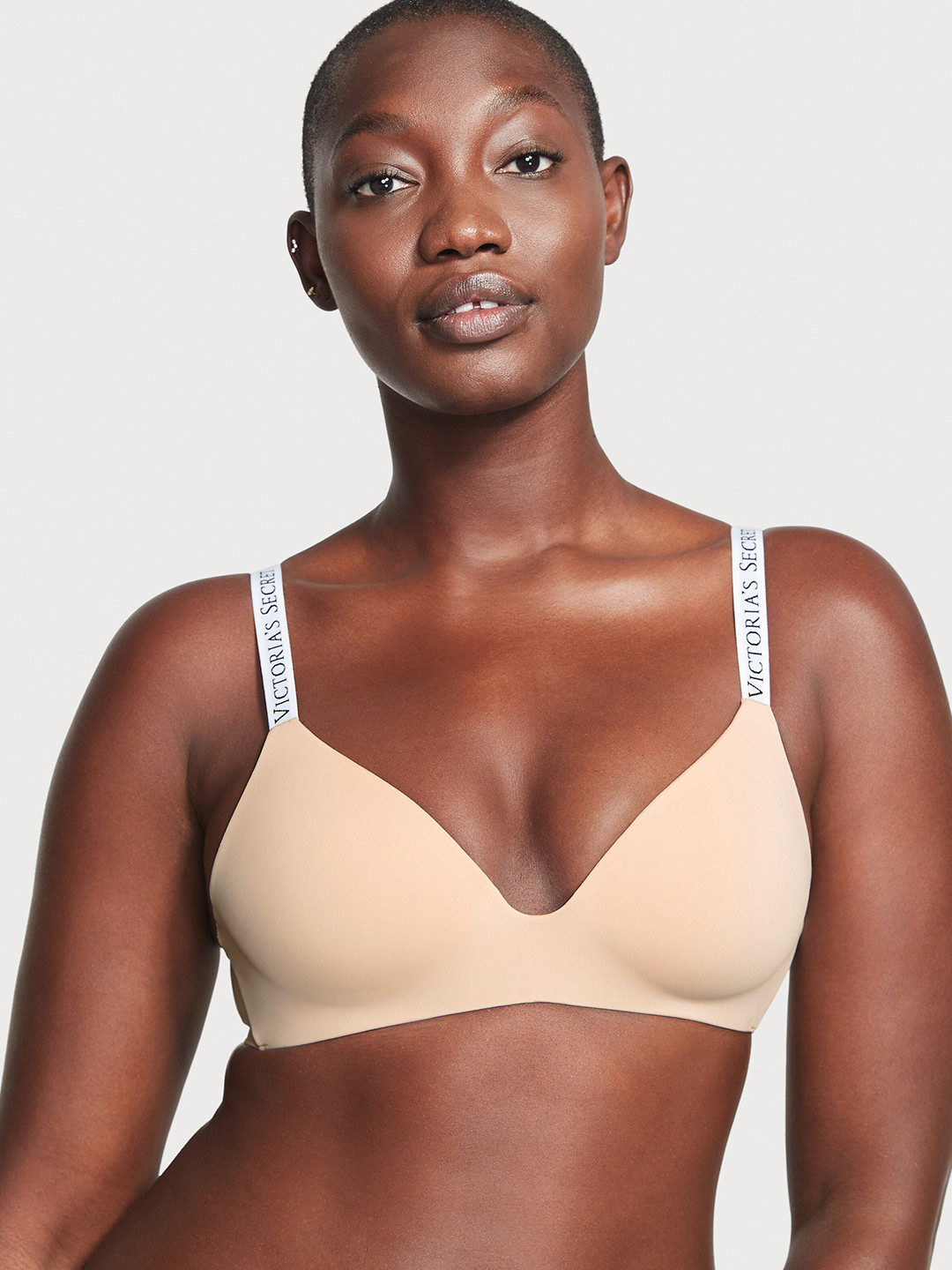 

Victoria's Secret The T-shirt Lightly-Lined Wireless Bra With All Day Comfort, Champagne