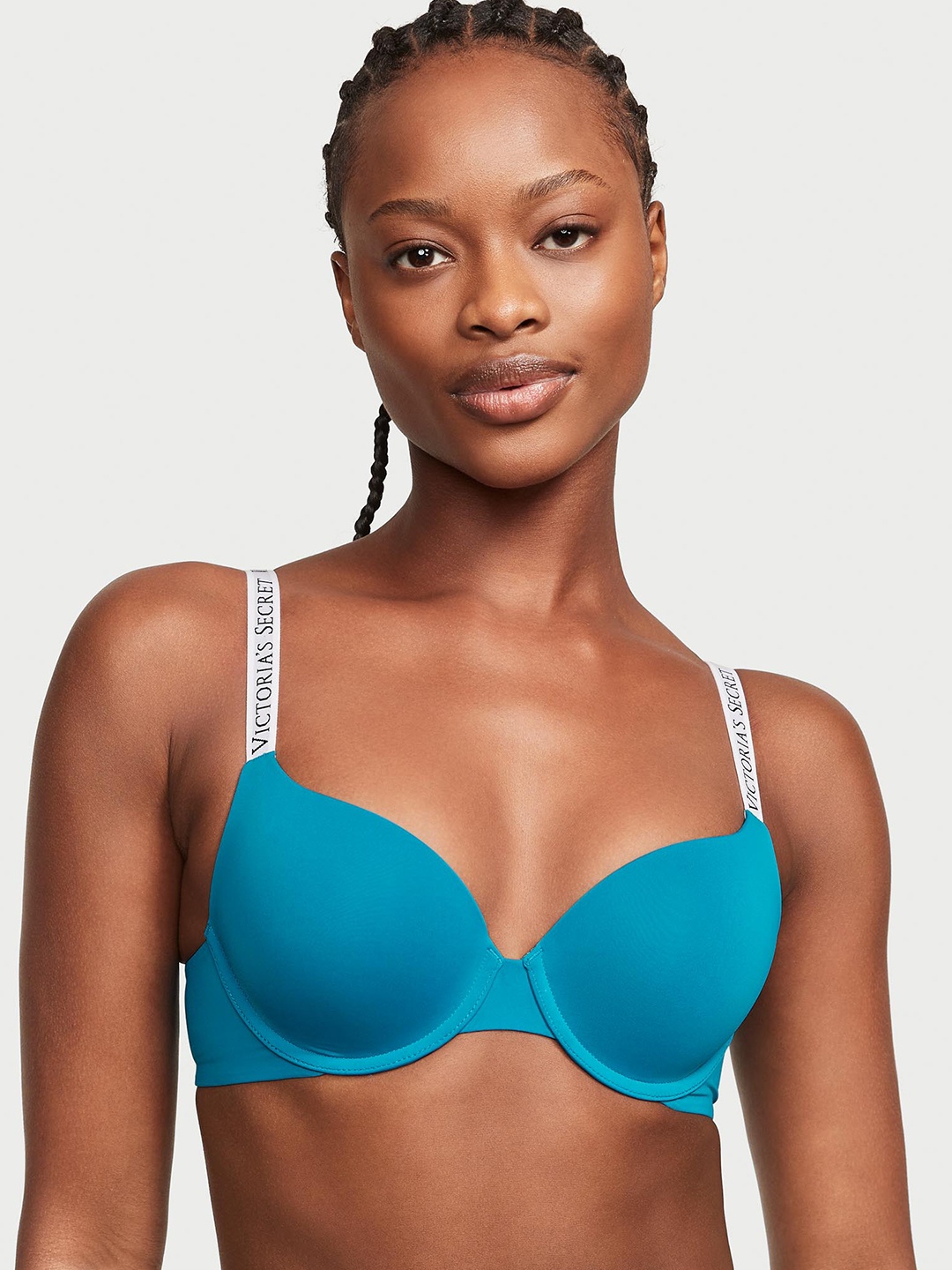 

Victoria's Secret The T-shirt Push-Up Perfect Shape Bra With All Day Comfort, Blue