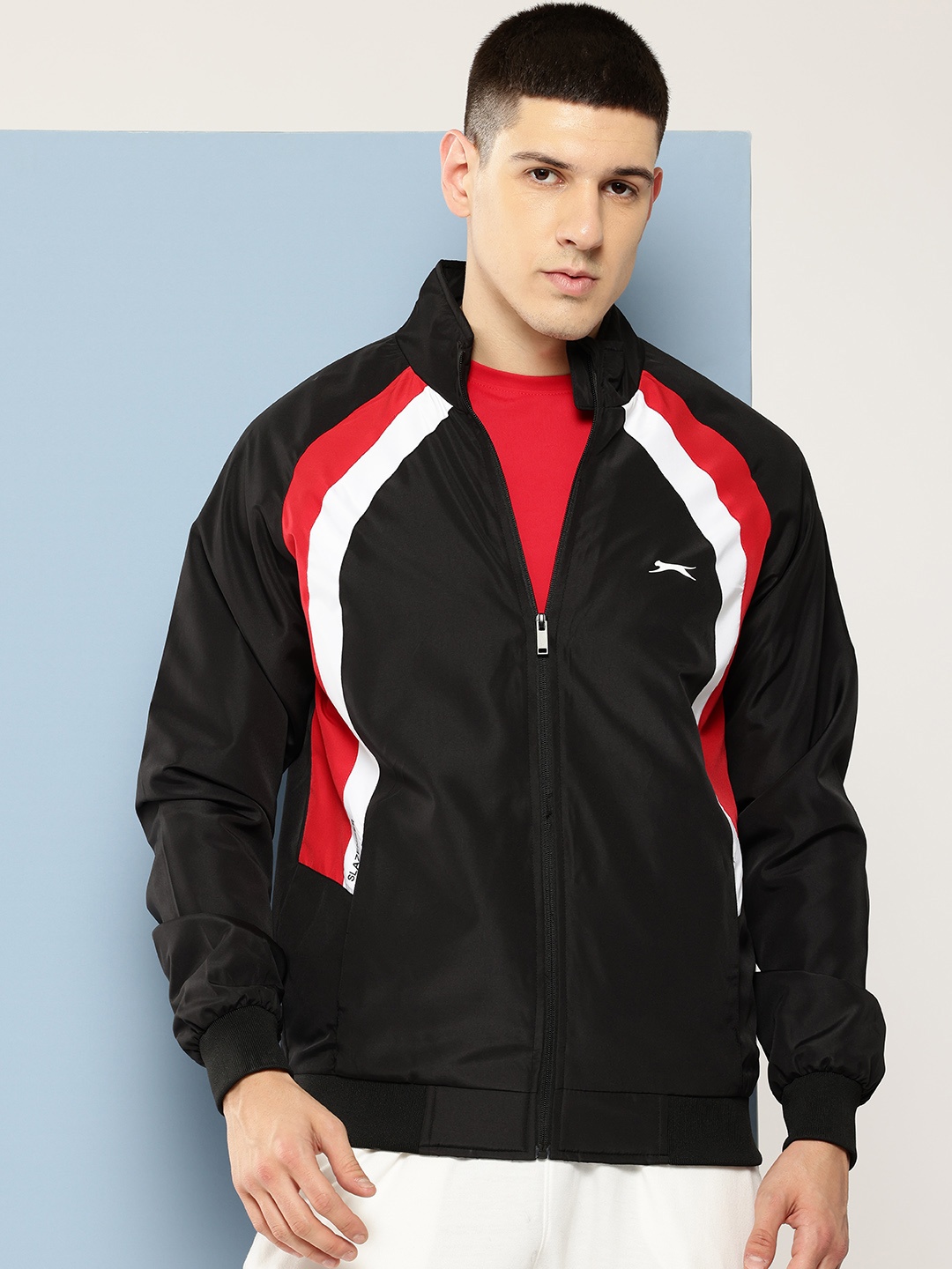 

Slazenger Ultra-Dry Colourblocked Outdoor Jacket, Black