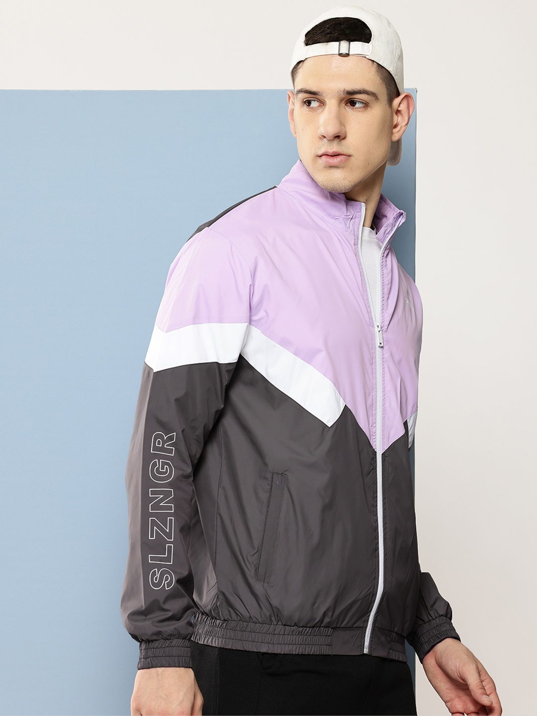 

Slazenger Ultra Dry Colourblocked Sporty Jacket, Lavender