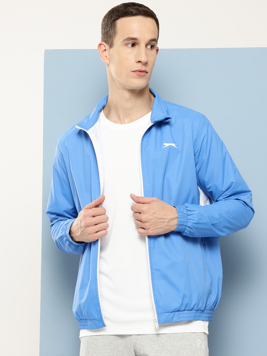 

Slazenger Printed Athleisure Jacket, Blue