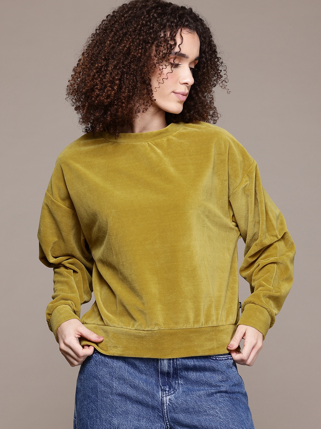 

Roadster Women Sweatshirt, Mustard