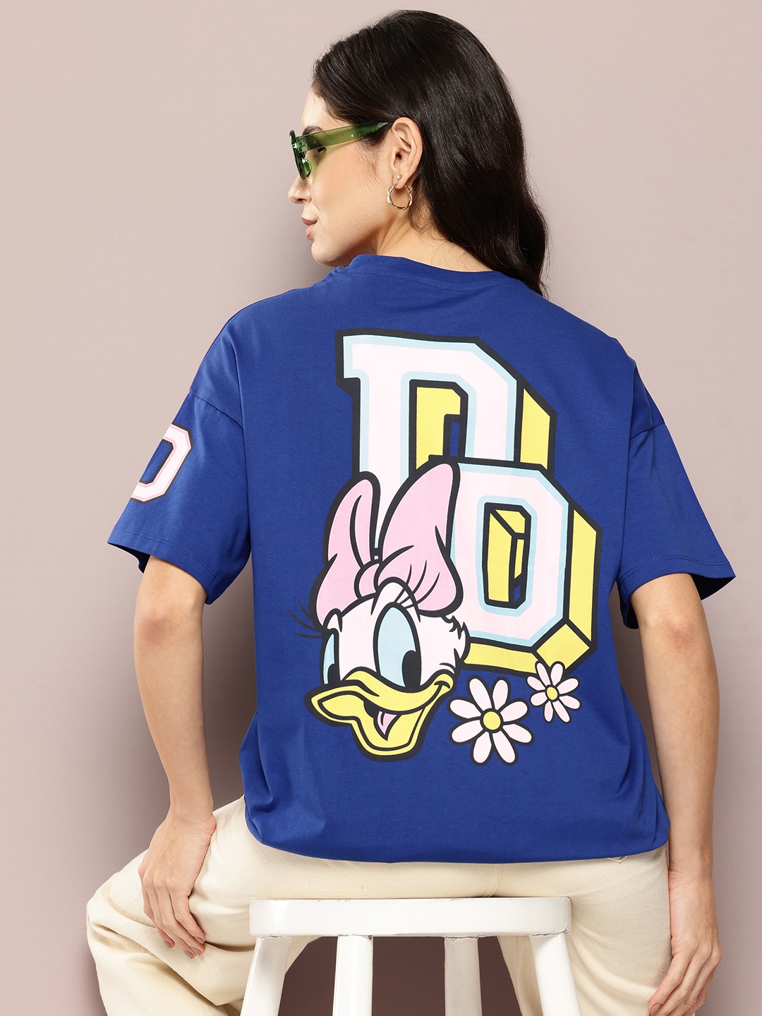 

Kook N Keech Disney Oversized Fit Graphic Printed T-shirt, Blue