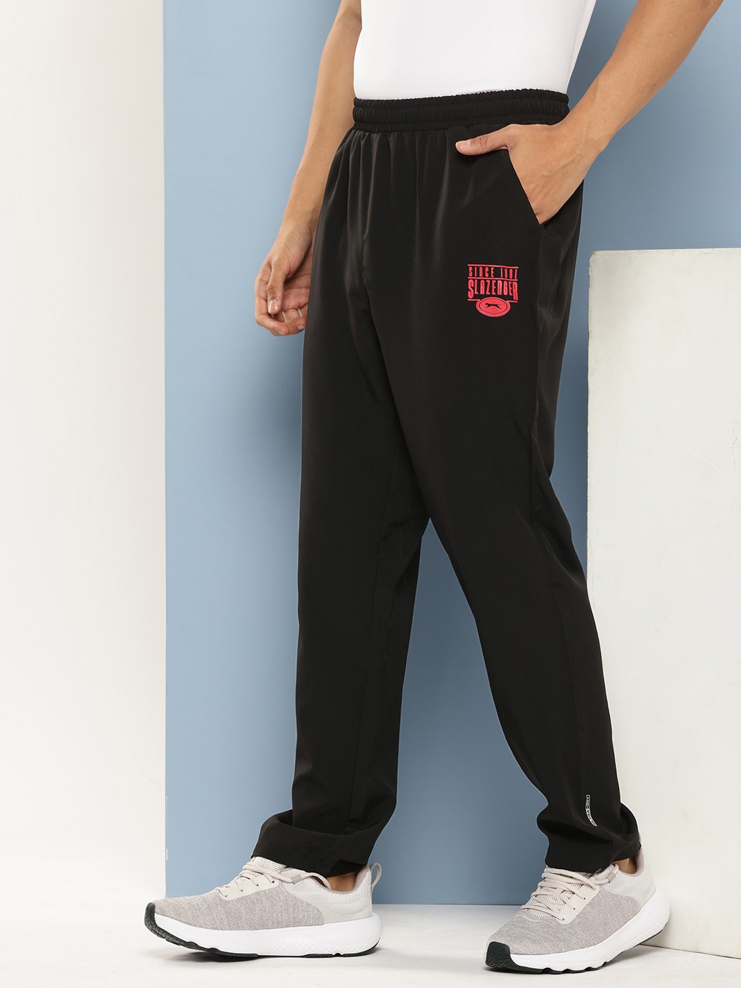 

Slazenger Men Regular Fit Ultra Dry Track Pants, Black
