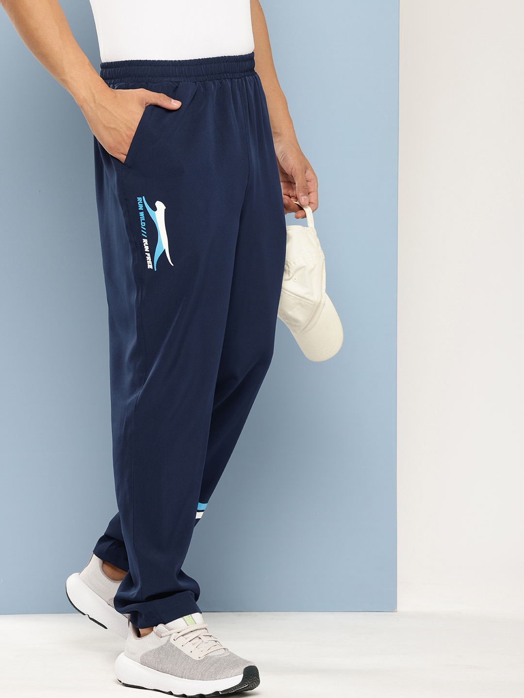 

Slazenger Men Regular Fit Ultra Dry Running Track Pants, Blue