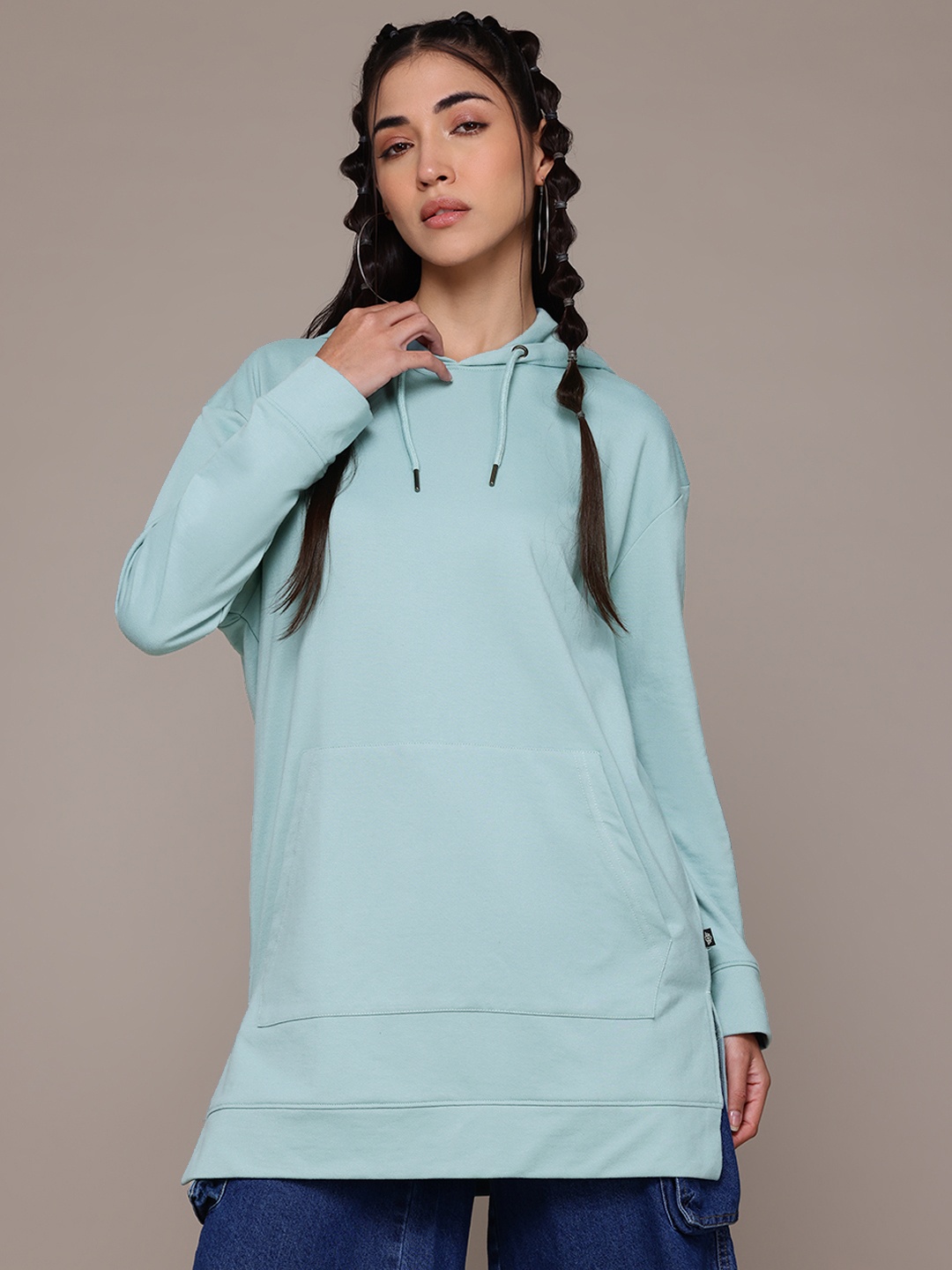 

The Roadster Lifestyle Co. Hooded Longline Sweatshirt, Blue