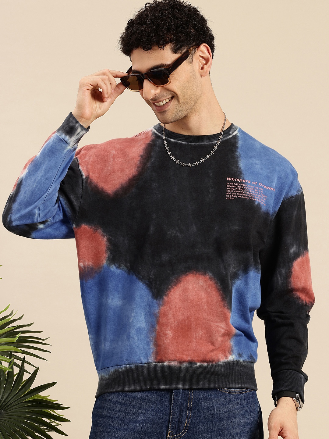 

Mast & Harbour Pure Cotton Dyed Pullover Sweatshirt, Black