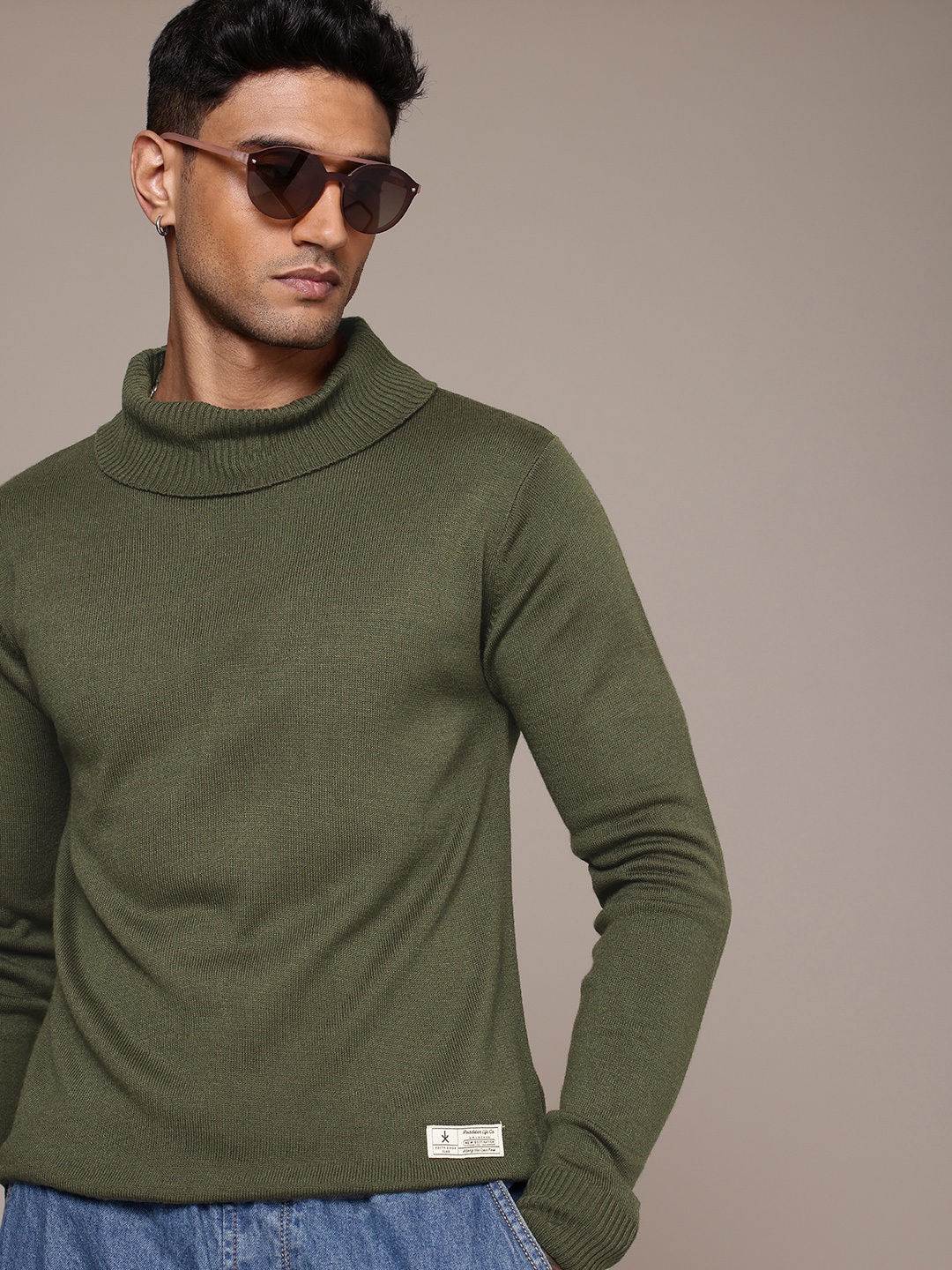 

The Roadster Life Co. Turtle Neck Pullover Sweater, Olive