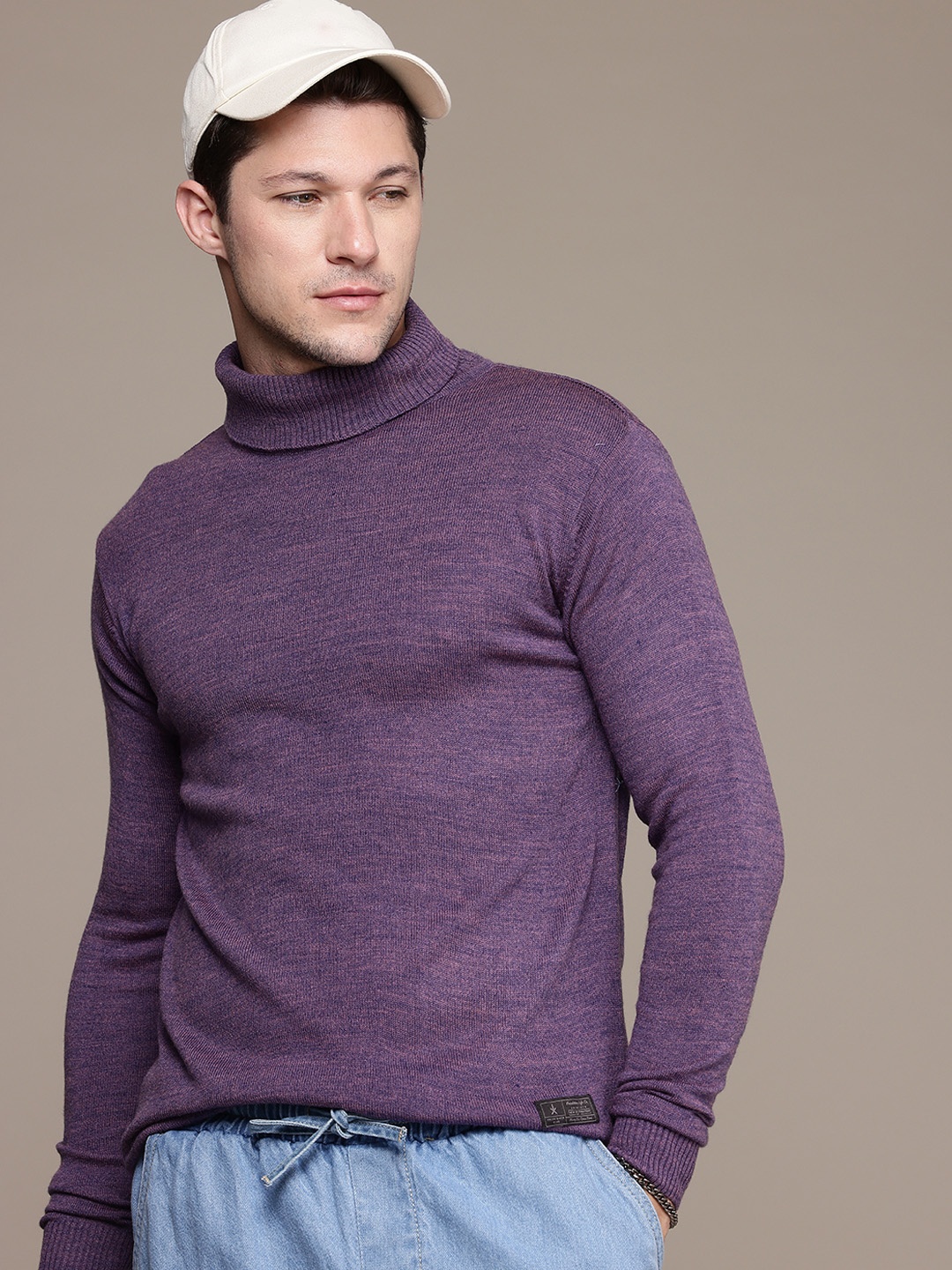 

The Roadster Life Co. Turtle Neck Pullover, Purple