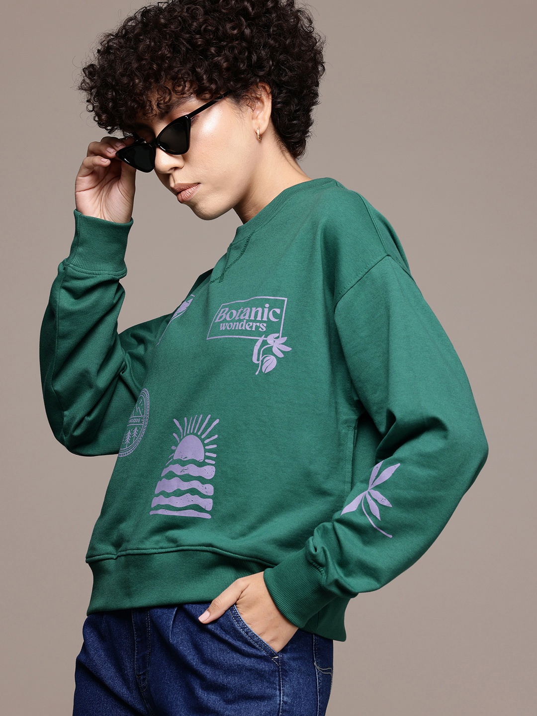 

The Roadster Lifestyle Co. Printed Sweatshirt, Green