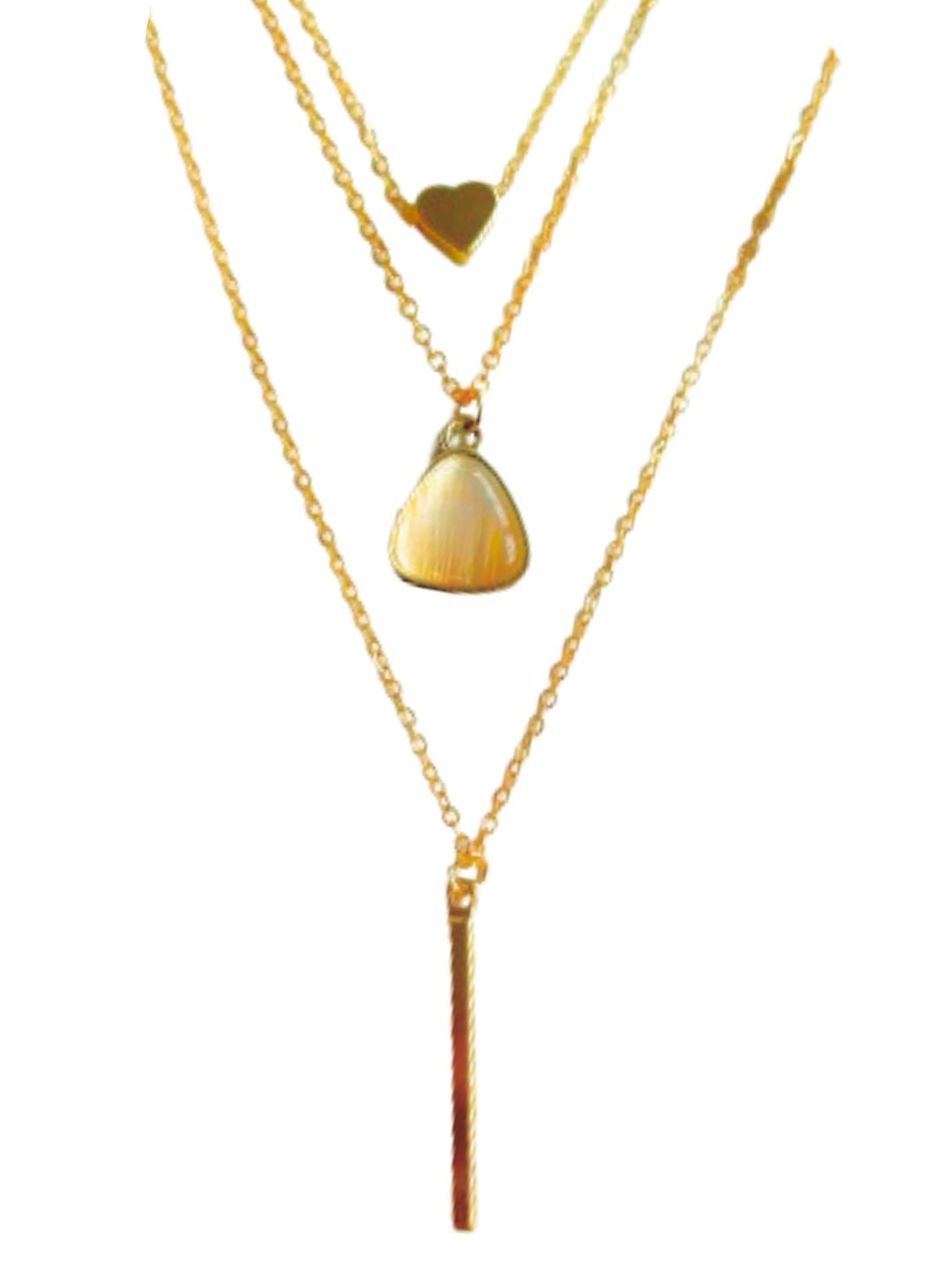 

DressBerry Orange Gold-Plated Layered Minimal Chain