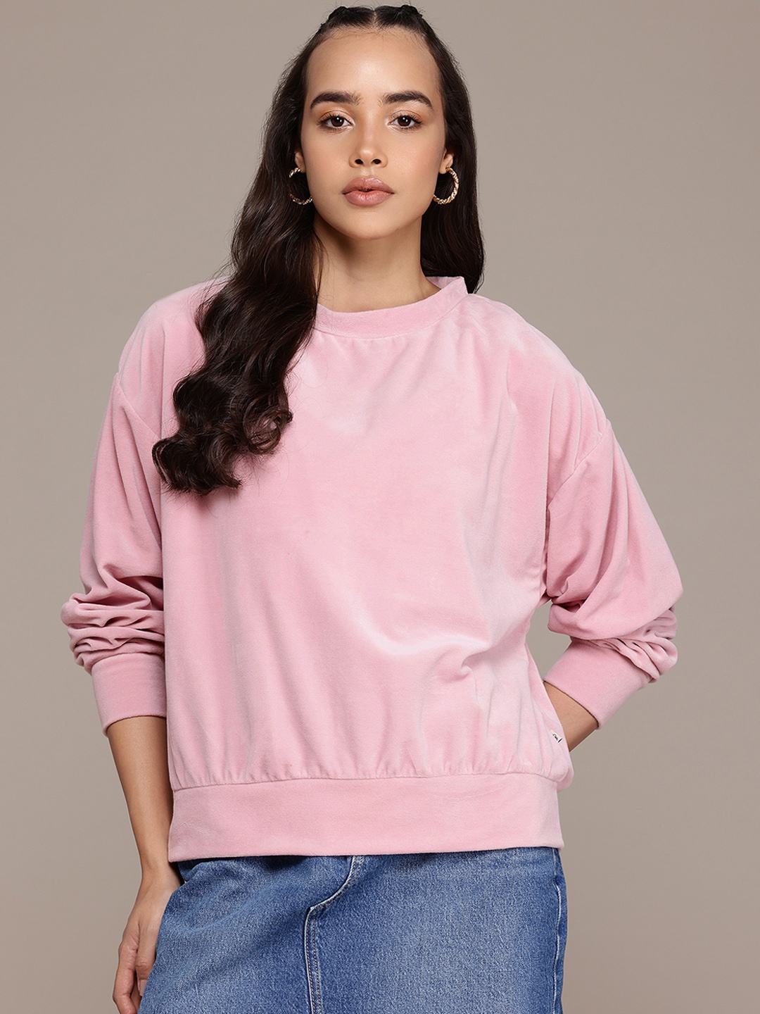 

The Roadster Lifestyle Co. Fleece Pullover Sweatshirt, Pink