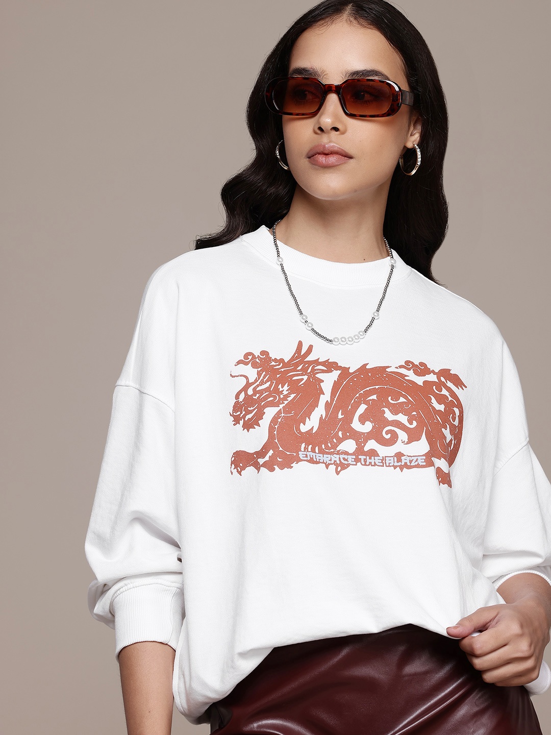 

Roadster Printed Sweatshirt, White