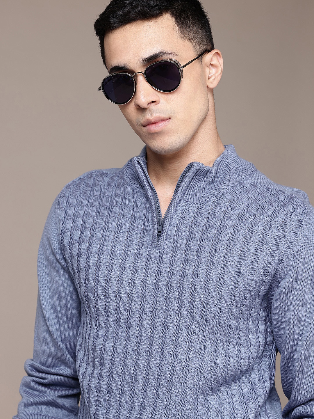 

Roadster The Lifestyle Co. Mock Collar Pullover, Blue