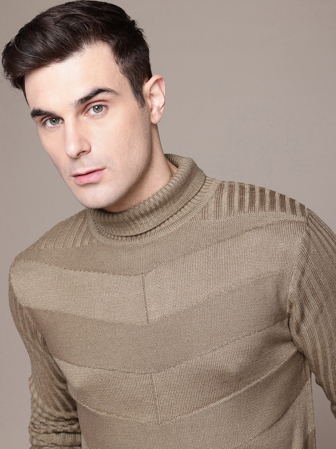 

The Roadster Lifestyle Co. Men Sweaters, Beige