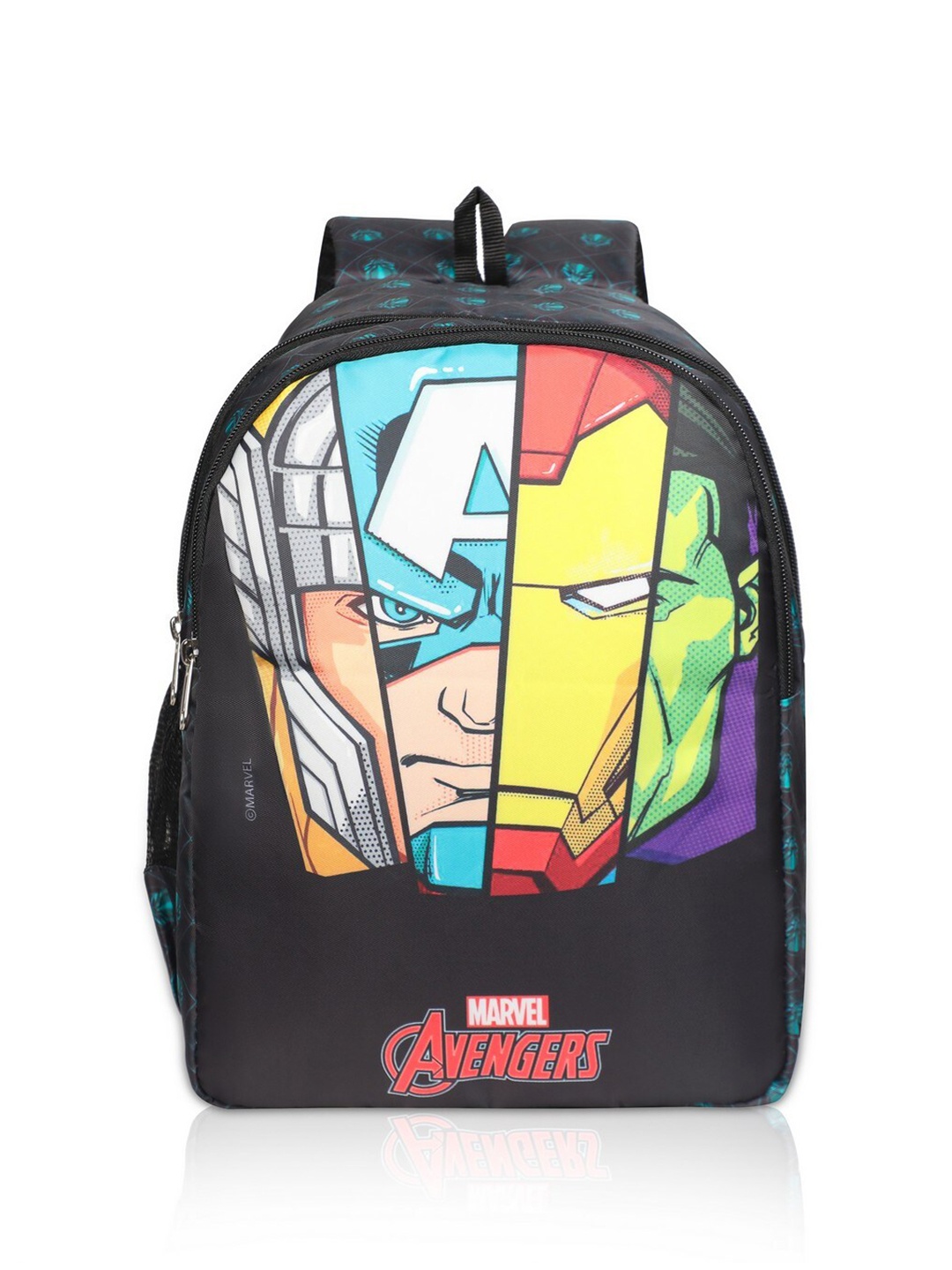 

Priority Boys Superhero Printed Backpack, Black