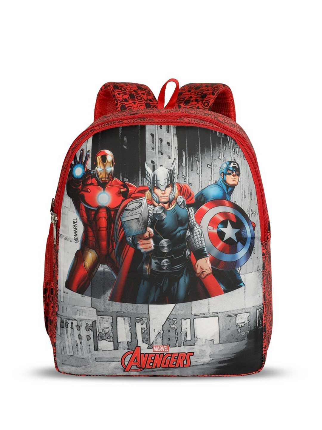

Priority Boys Superhero Printed Backpack, Red