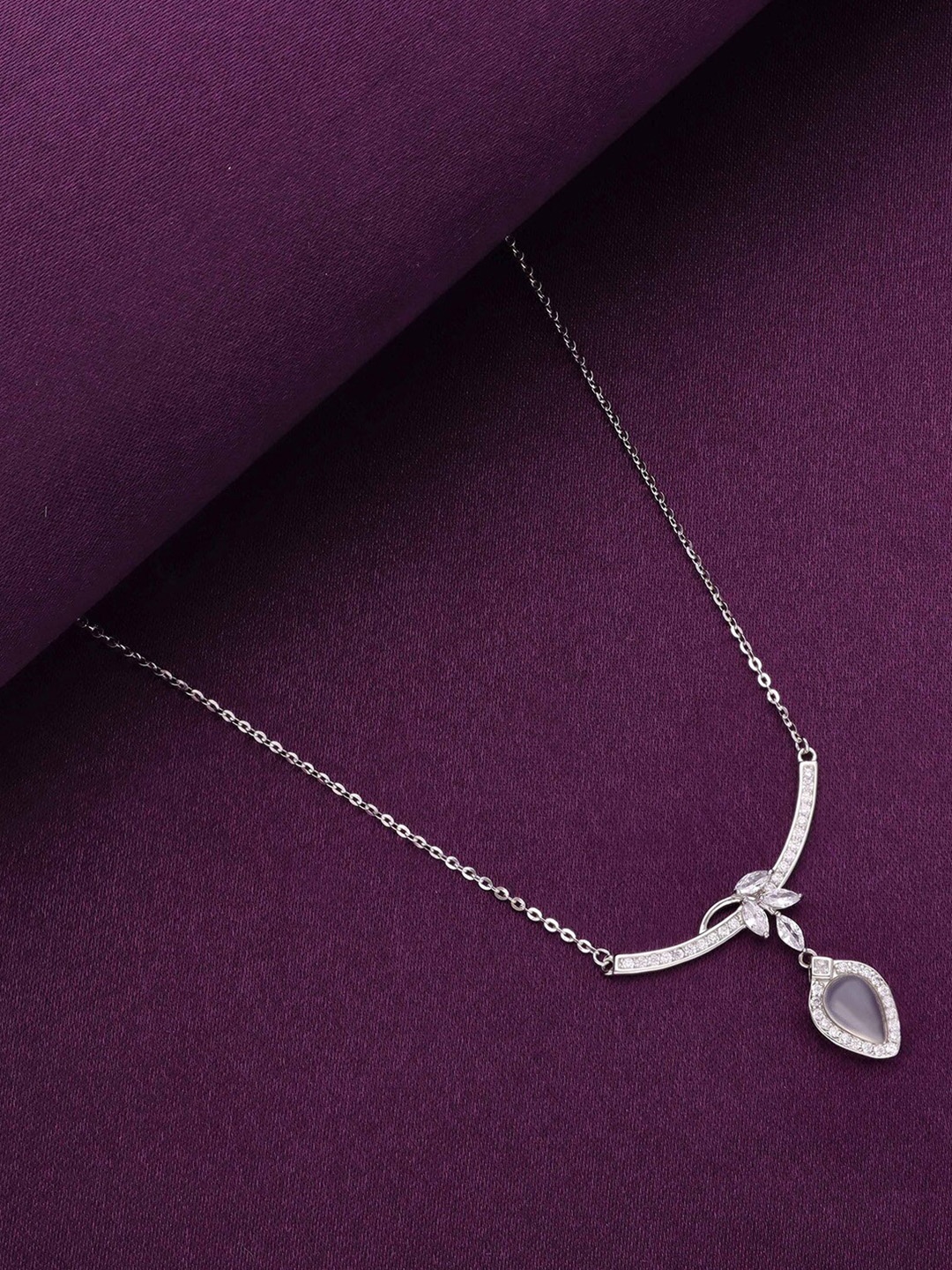 

KAI JEWEL 92.5 Sterling Silver Rhodium-Plated Necklace