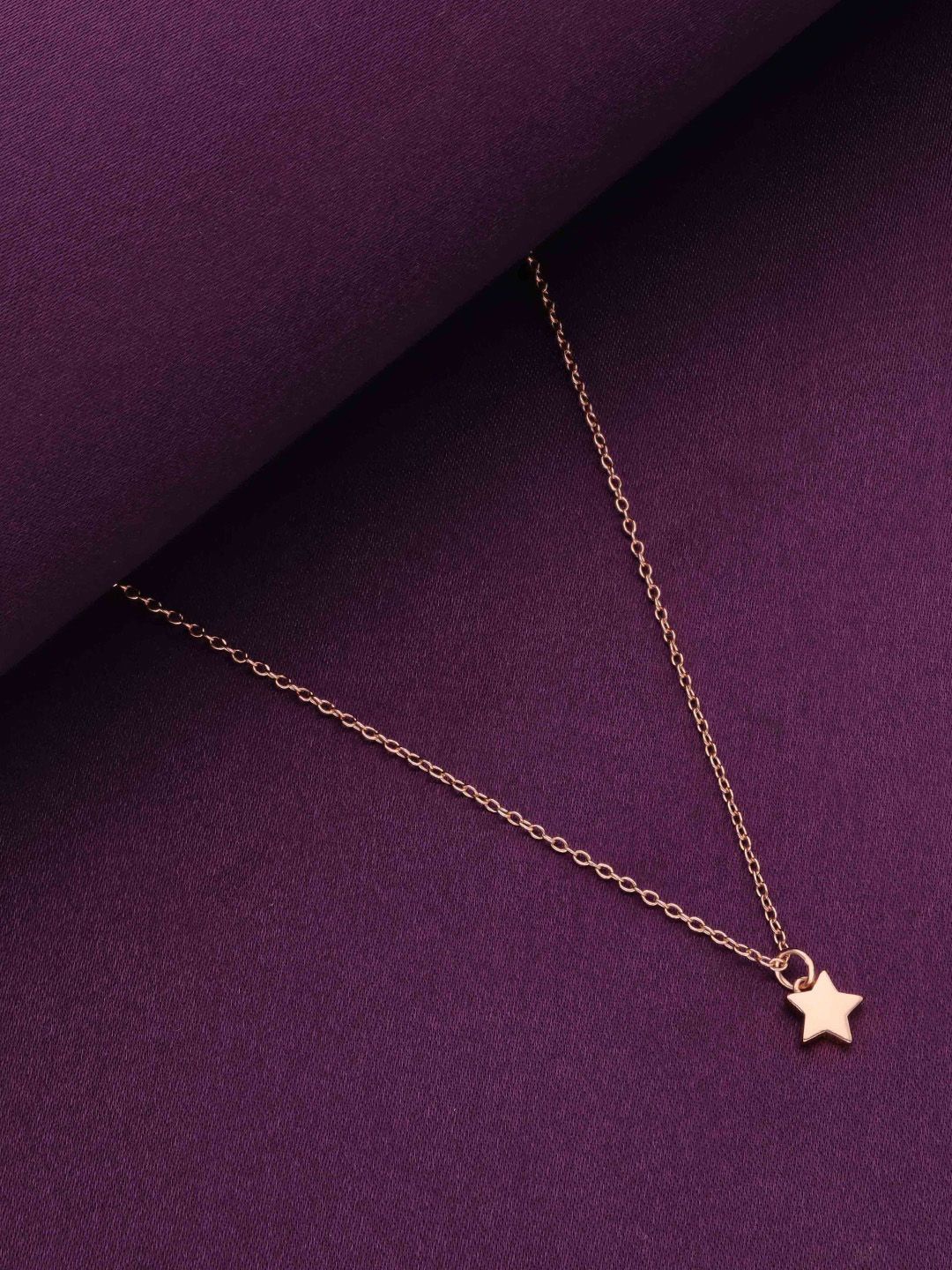 

KAI JEWEL 92.5 Sterling Silver Rose Gold-Plated Necklace With Pendant
