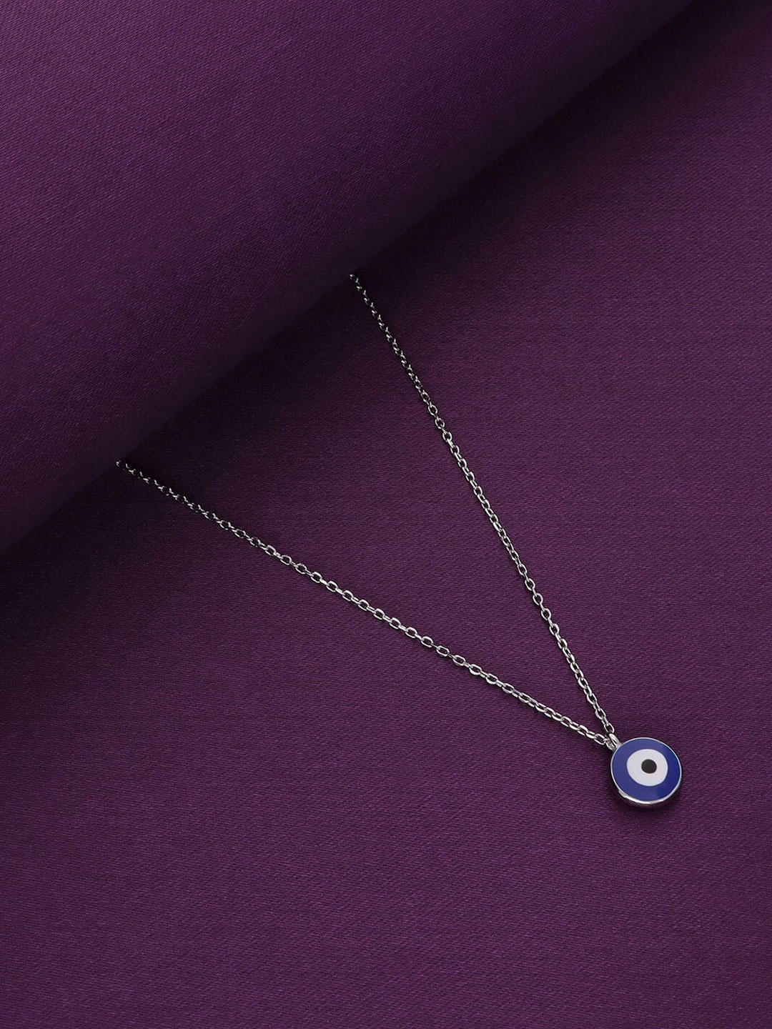 

KAI JEWEL 92.5 Sterling Silver Rhodium-Plated Cubic Zirconia Necklace With Pendant