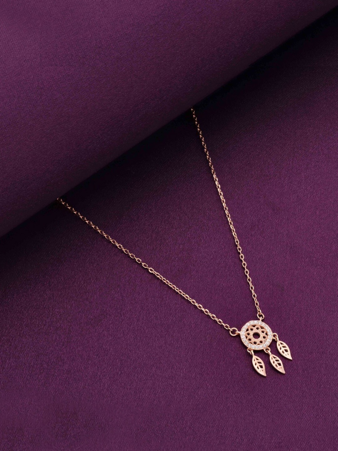 

KAI JEWEL Sterling Silver Rose Gold-Plated Necklace