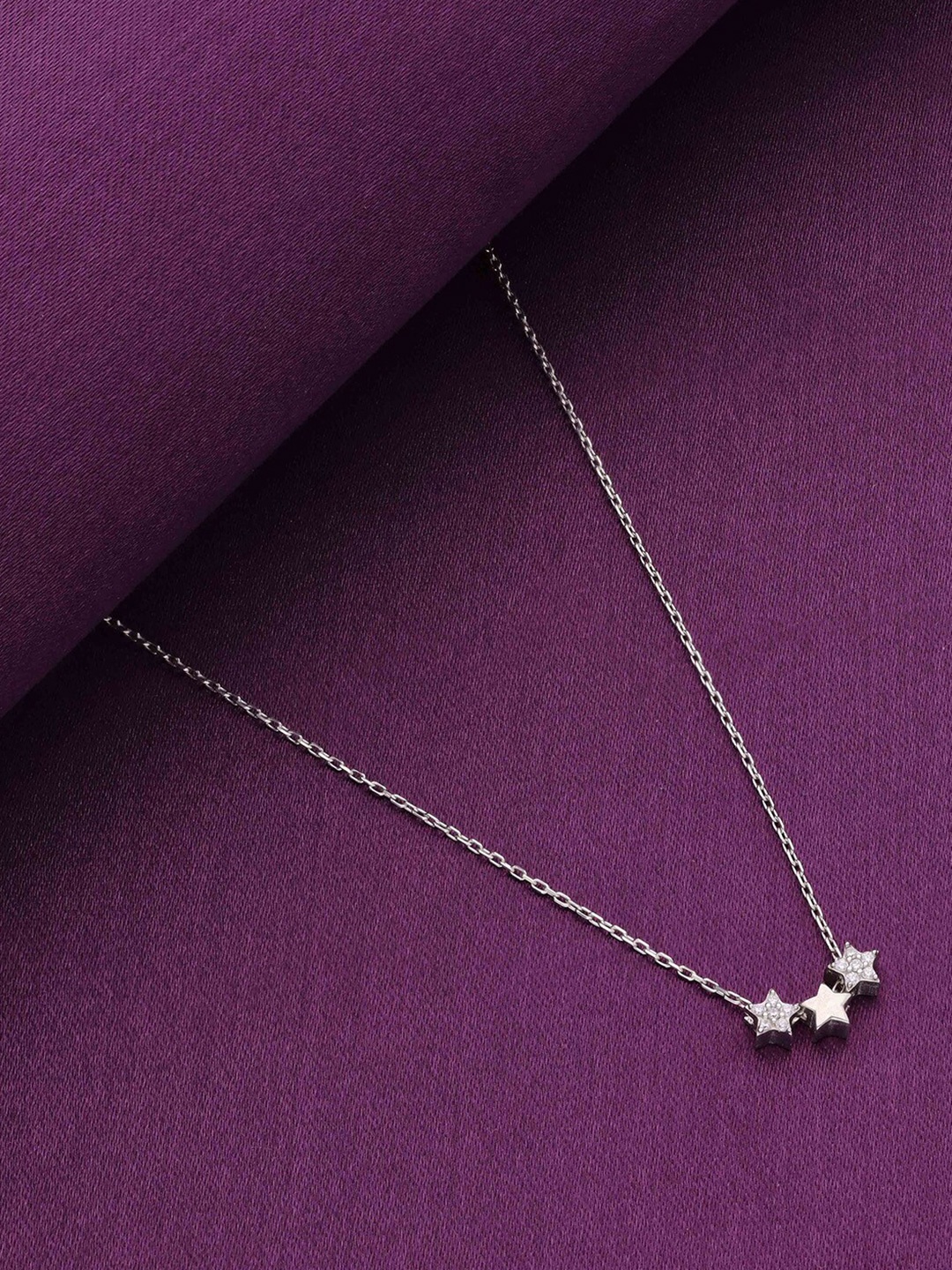 

KAI JEWEL 925 Sterling Silver Rhodium-Plated Necklace