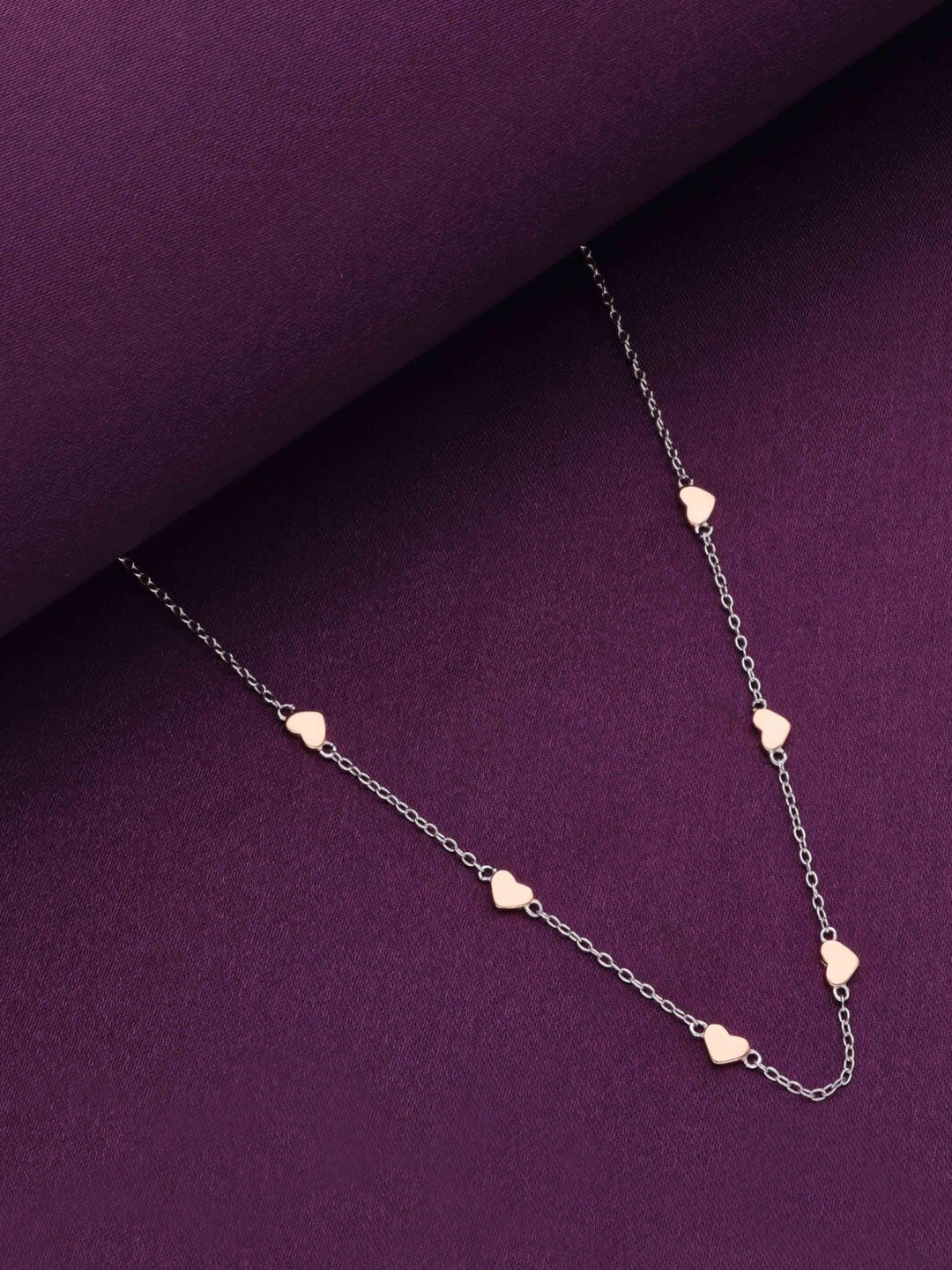 

KAI JEWEL Sterling Silver Rhodium-Plated Necklace, Rose gold
