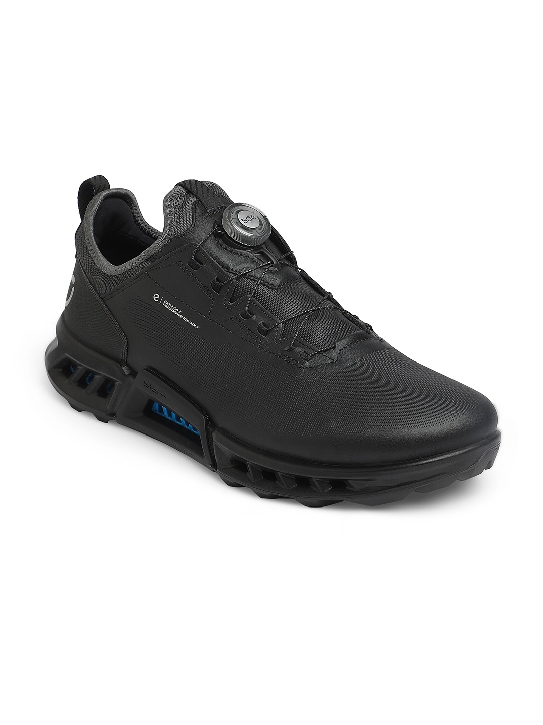 

ECCO Men Biom C4 Black Leather Extra Wide Golf Shoes