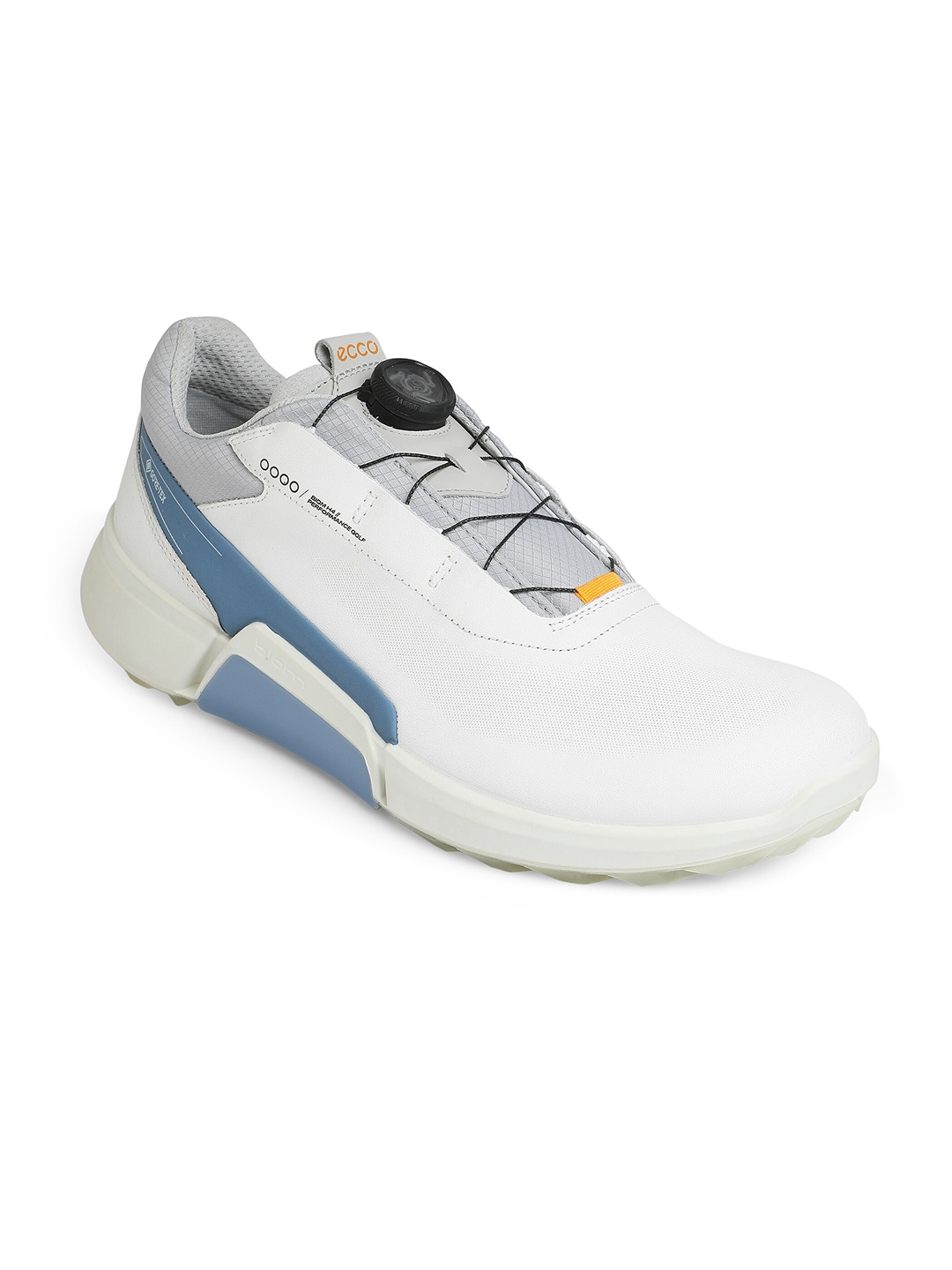 

ECCO Mens Biom H4 White Leather Extra Wide Golf Shoes