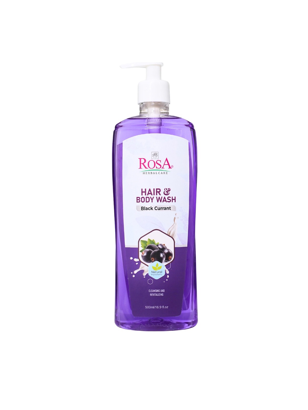 

ROSA Black Current Hair & Body Wash - 500 ml, Purple